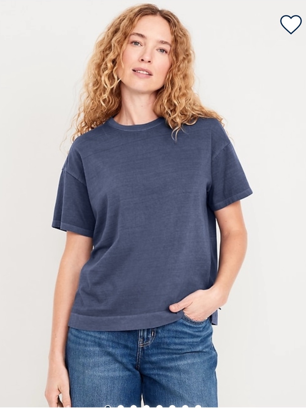 NWT Old Navy Washed Navy Short Sleeve Crewneck Tee